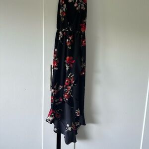 High Low Floral Print Dress
